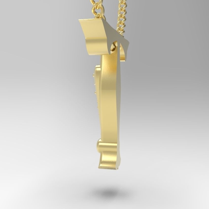 Alphabet Latin T 3D print model_28