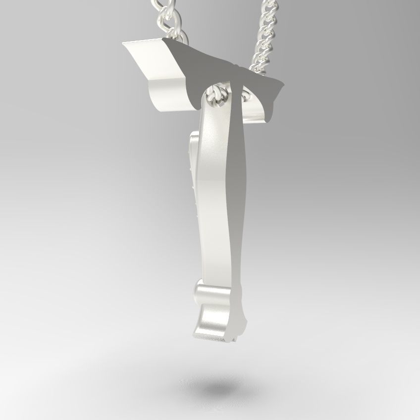 Alphabet Latin T 3D print model_31