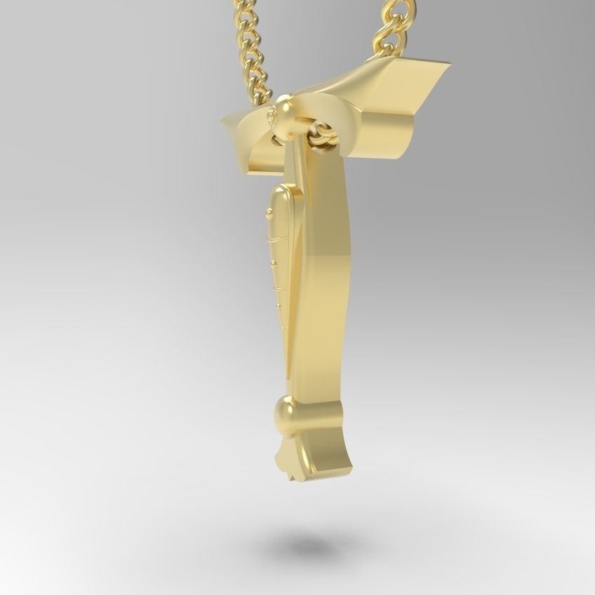 Alphabet Latin T 3D print model_22