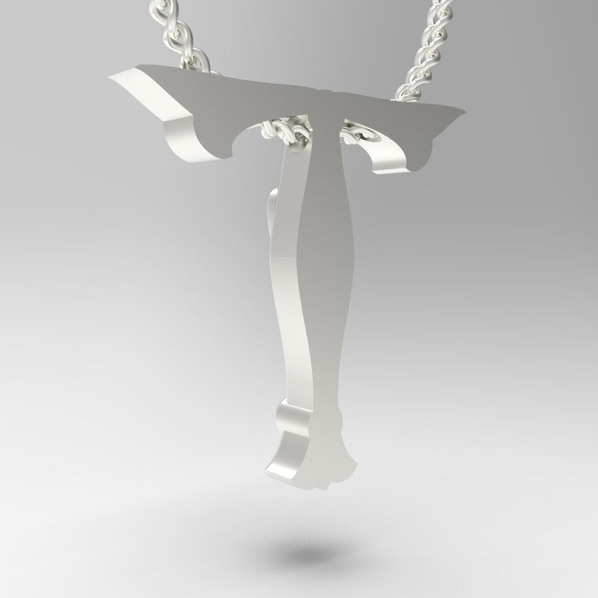 Alphabet Latin T 3D print model_7