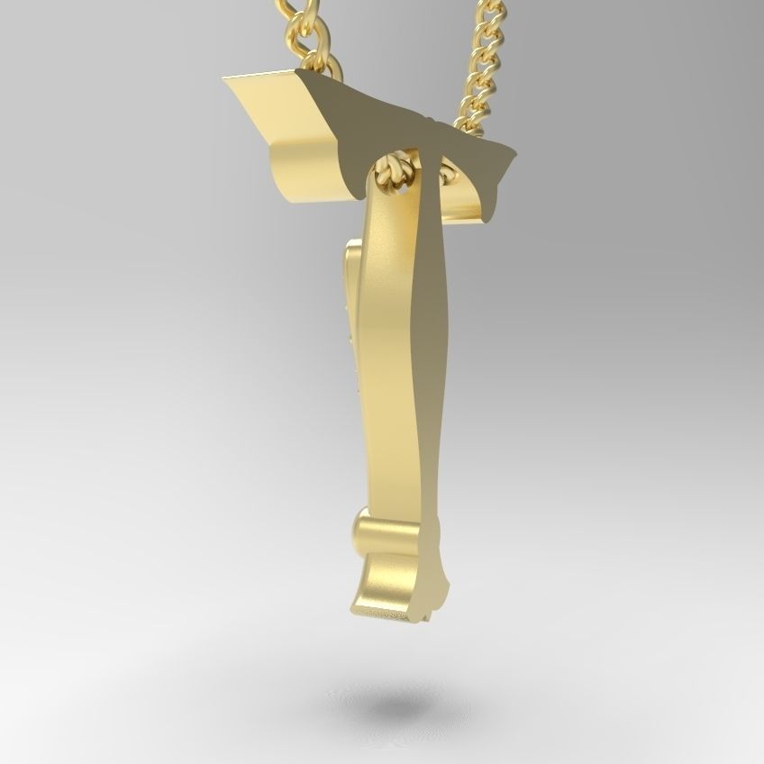 Alphabet Latin T 3D print model_30