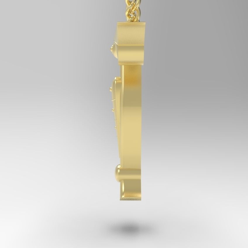 Alphabet Latin T 3D print model_26