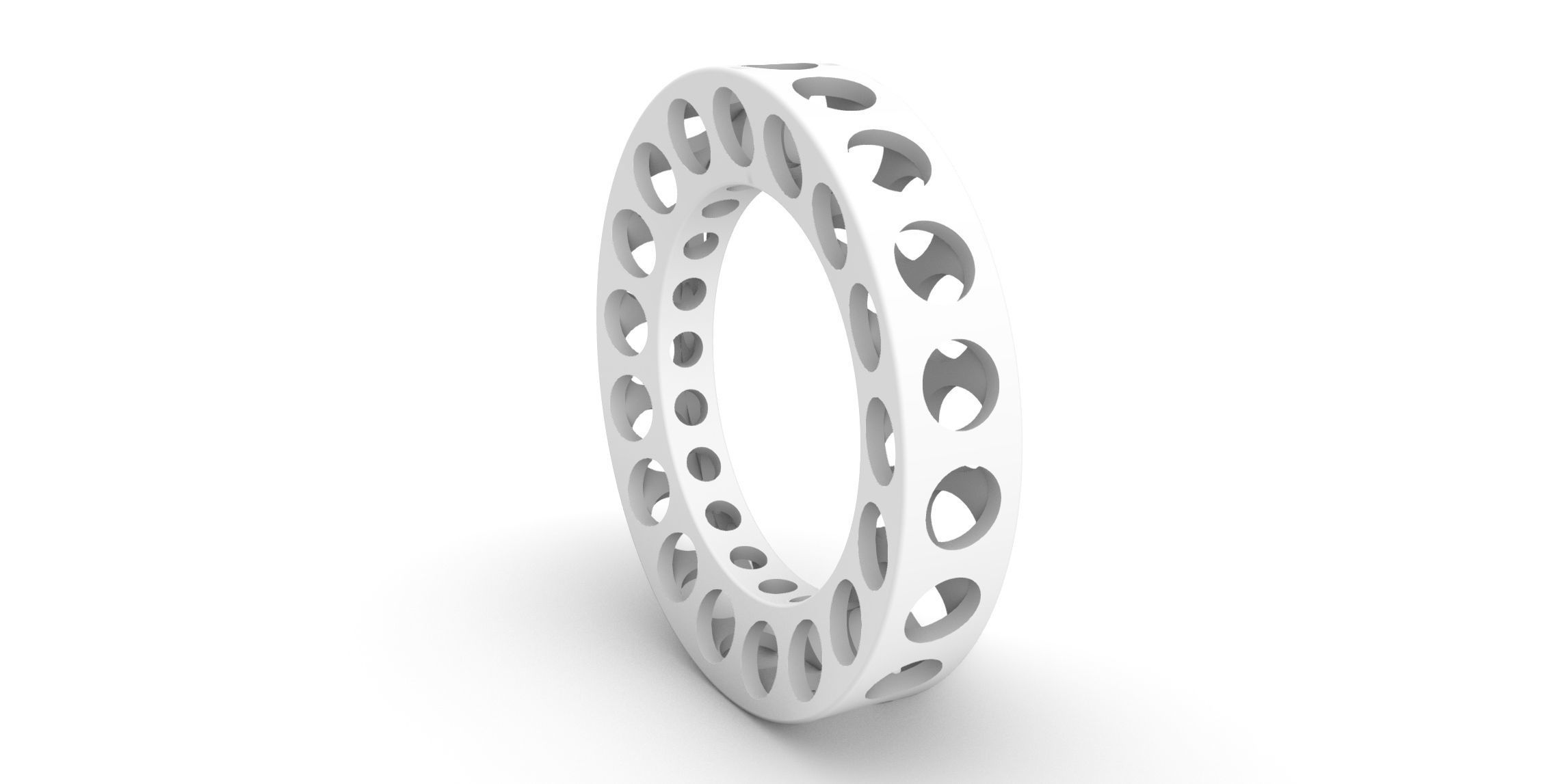 Lightweight Construction Ring  3D print model_2