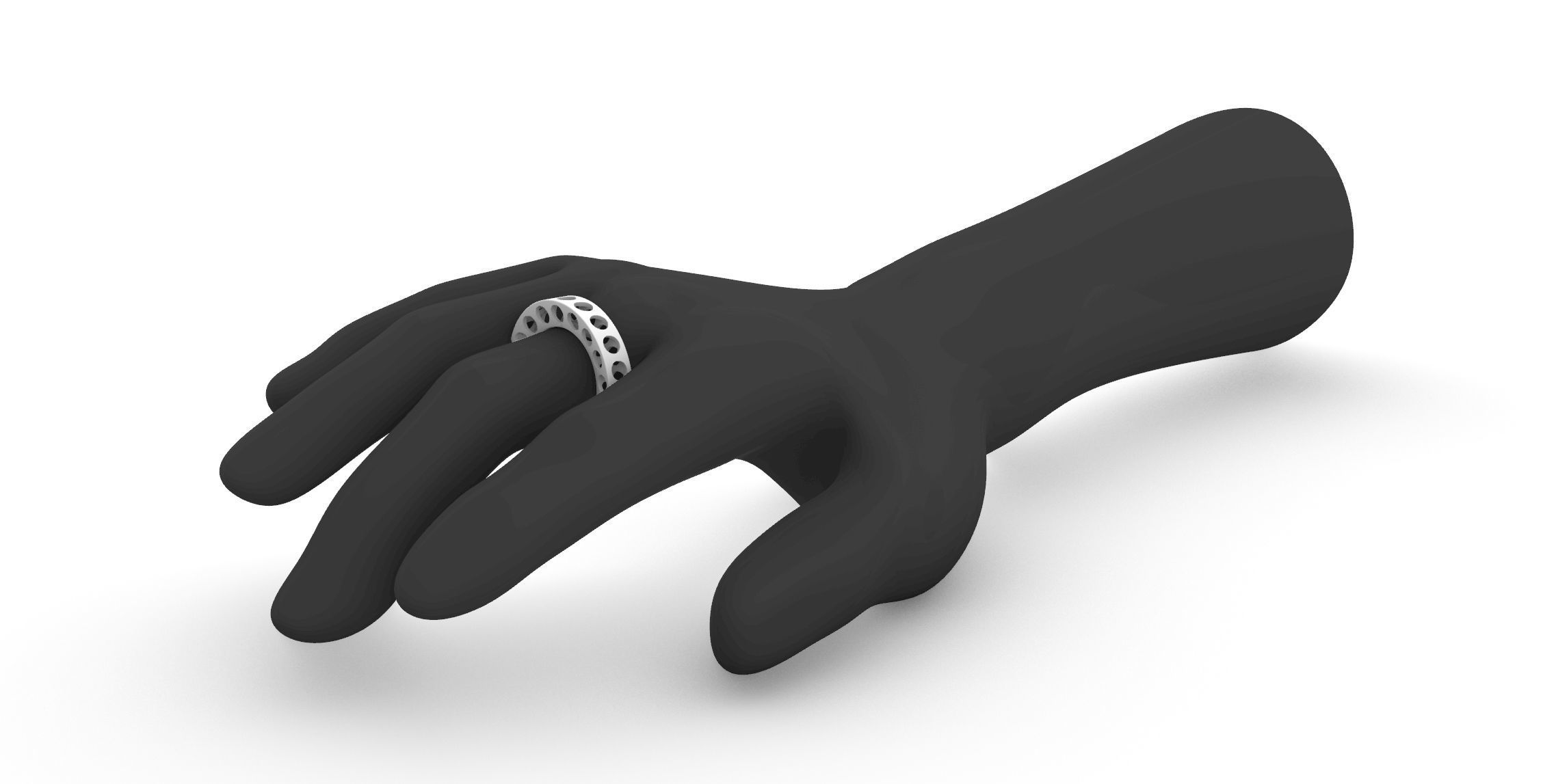 Lightweight Construction Ring  3D print model_1