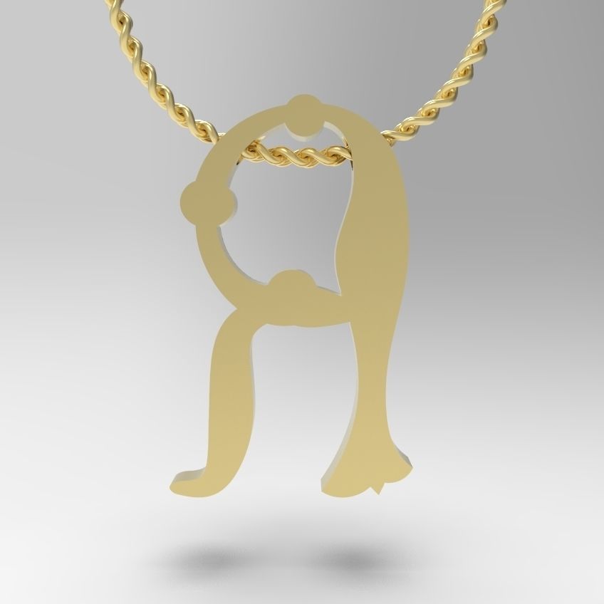 Alphabet Latin R 3D print model_12