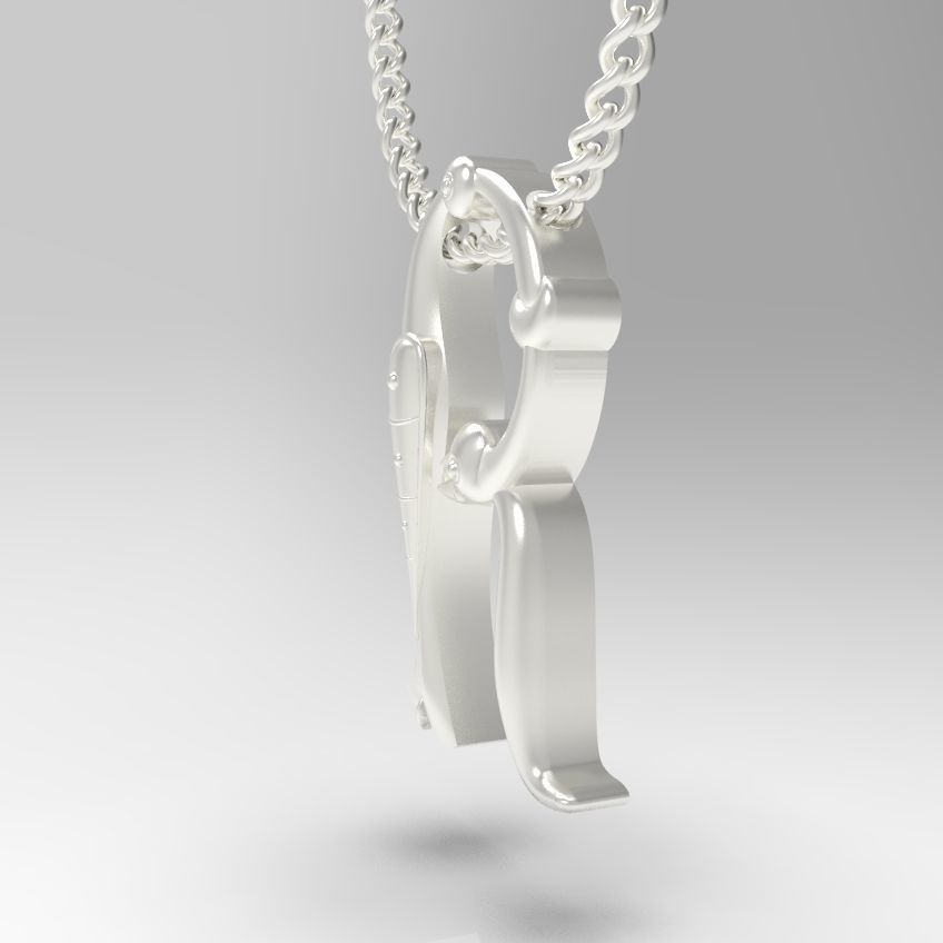 Alphabet Latin R 3D print model_23