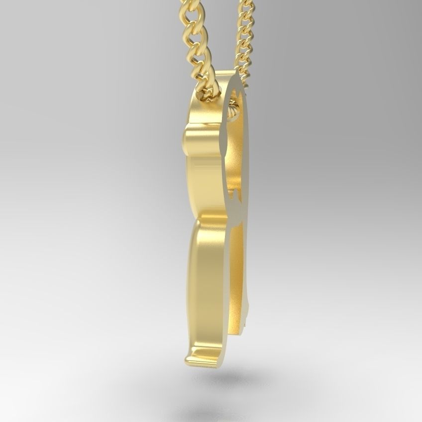 Alphabet Latin R 3D print model_28