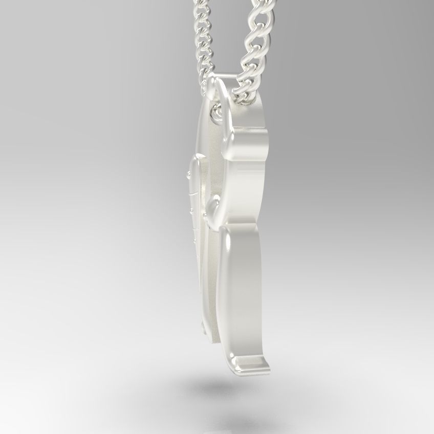 Alphabet Latin R 3D print model_25