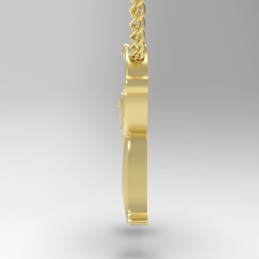 Alphabet Latin R 3D print model_26