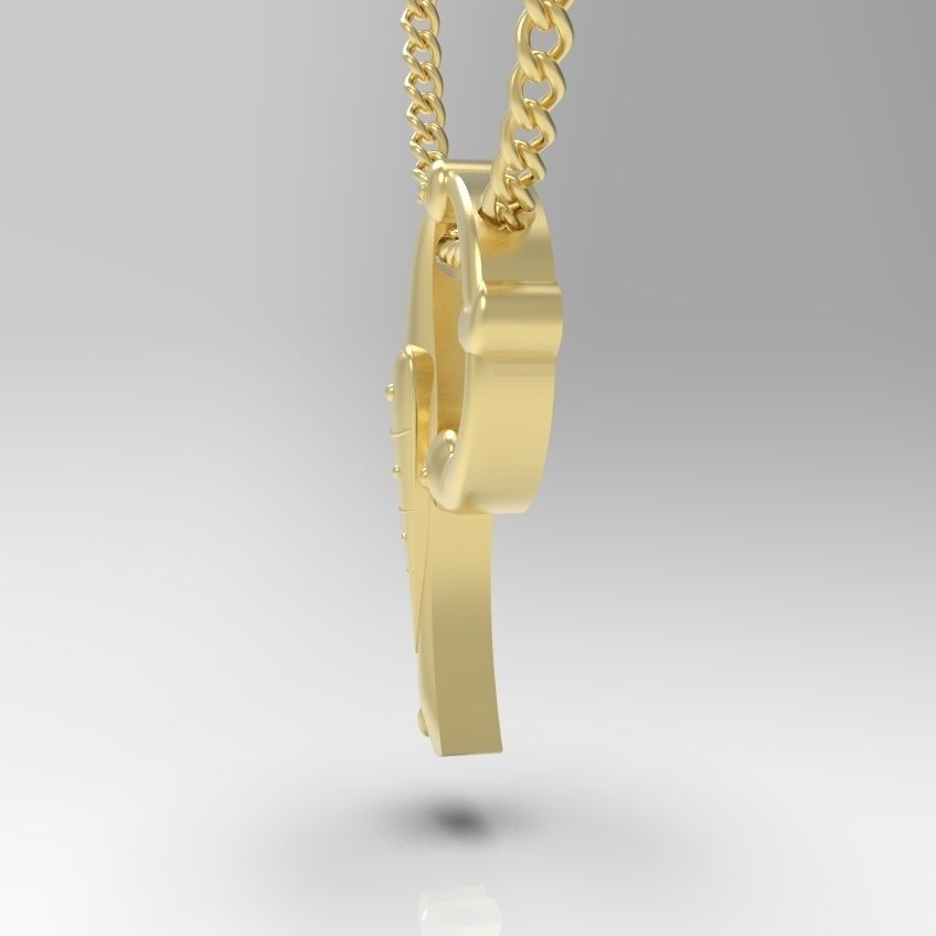 Alphabet Latin P 3D print model_24