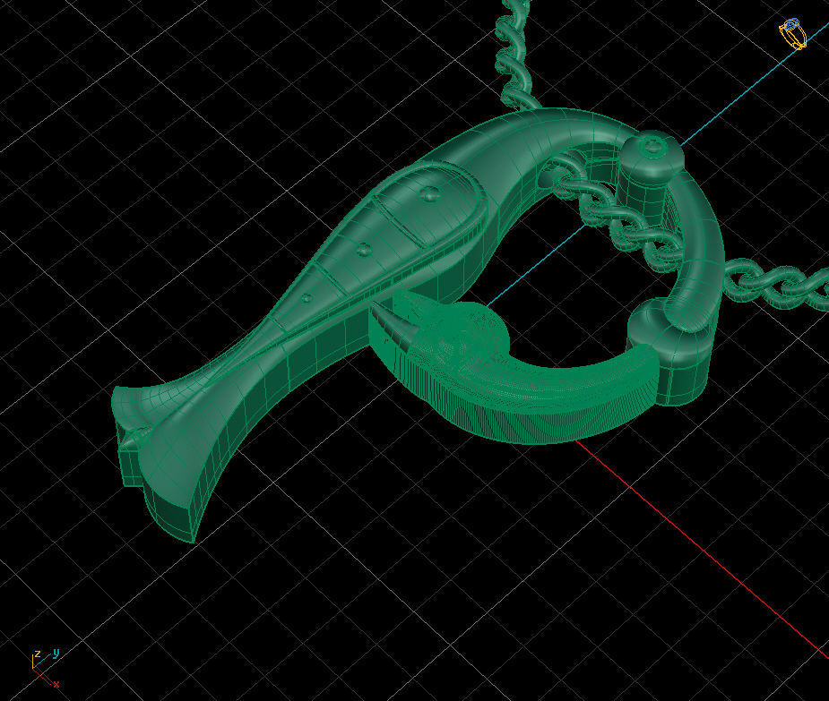 Alphabet Latin P 3D print model_2