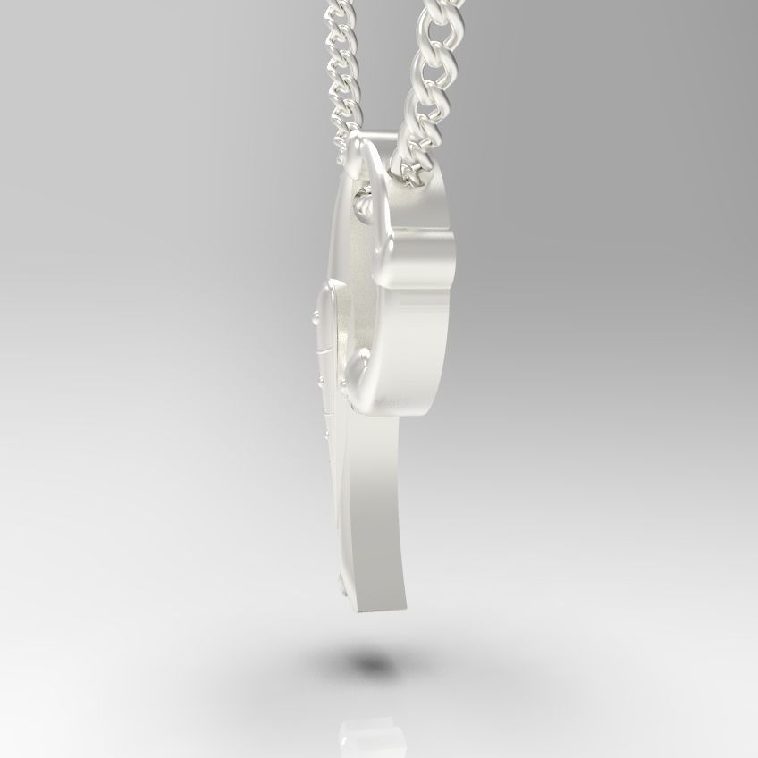 Alphabet Latin P 3D print model_25