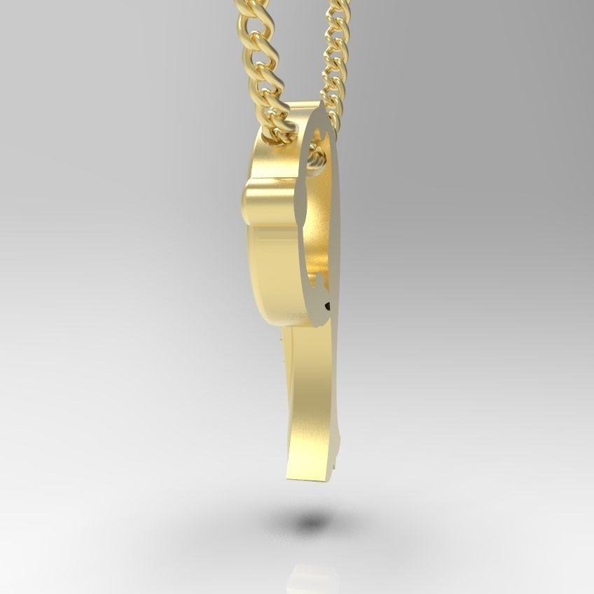 Alphabet Latin P 3D print model_28