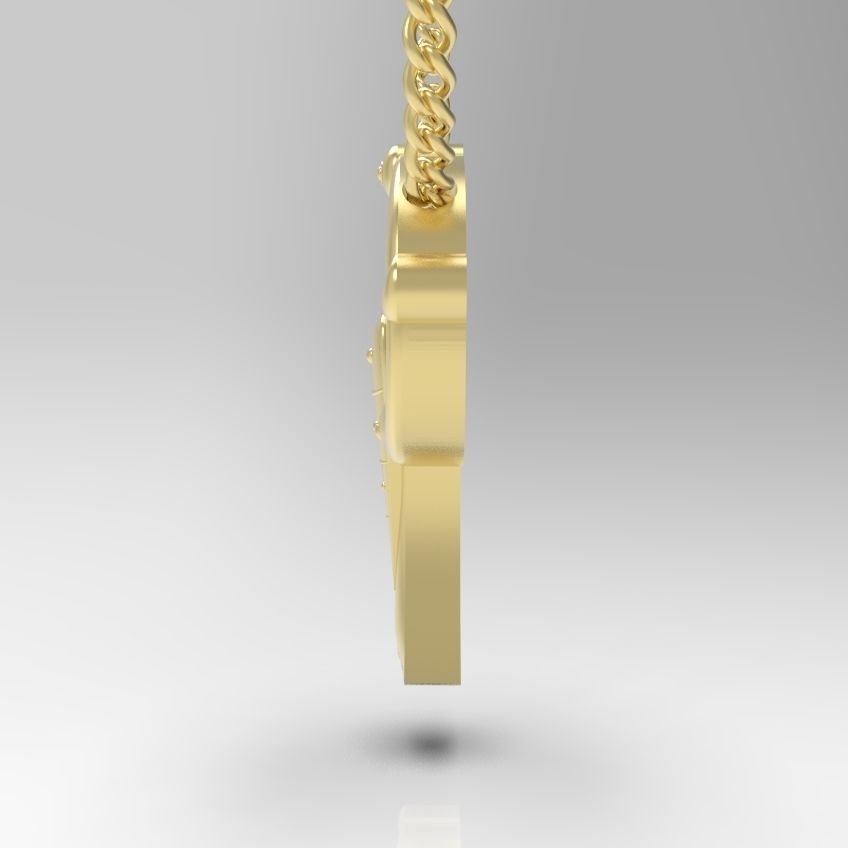 Alphabet Latin P 3D print model_26