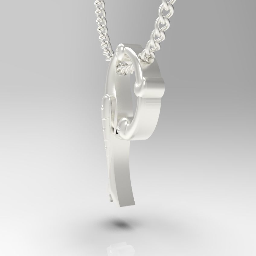 Alphabet Latin P 3D print model_23