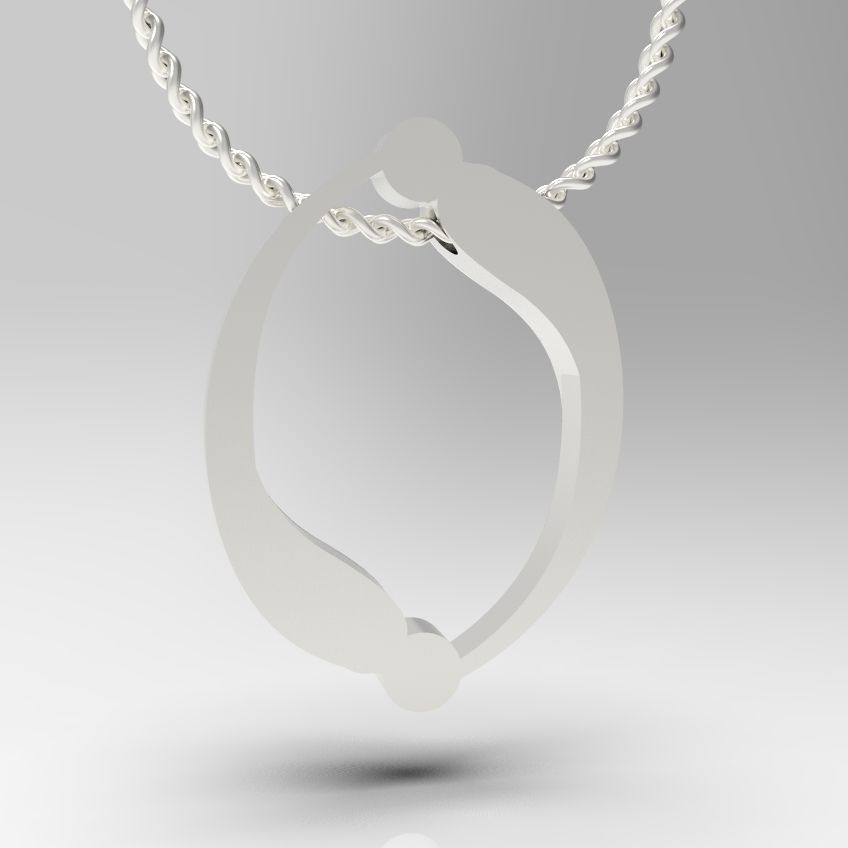 Alphabet Latin O 3D print model_11