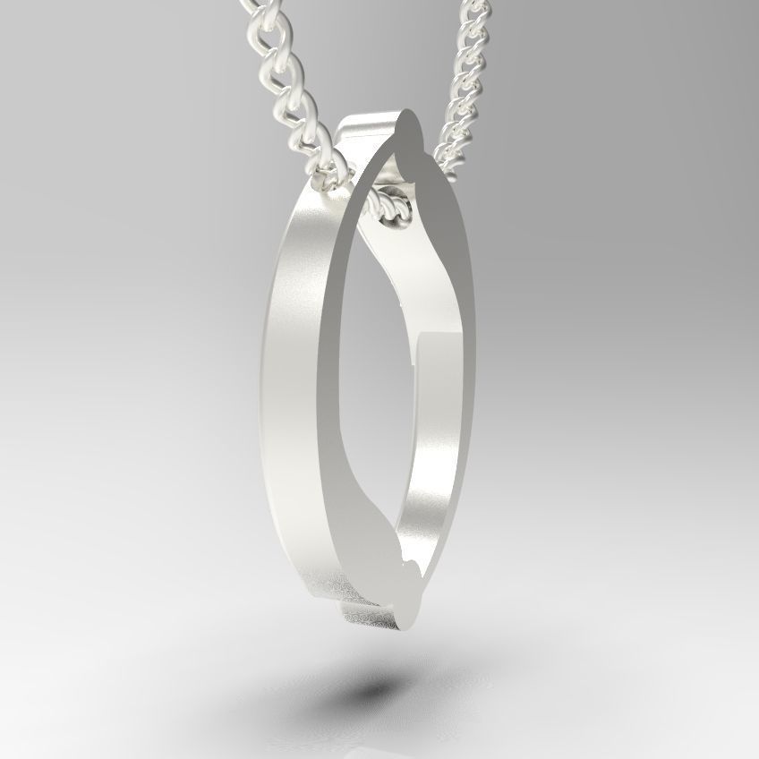 Alphabet Latin O 3D print model_31