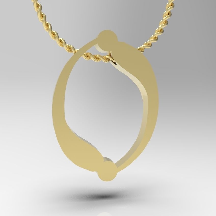 Alphabet Latin O 3D print model_10