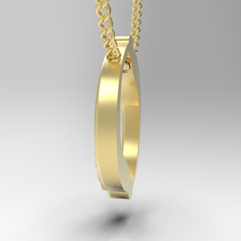 Alphabet Latin O 3D print model_28