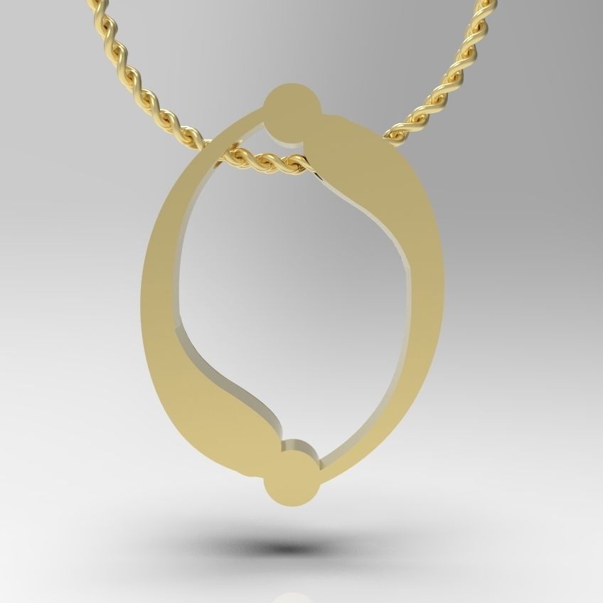 Alphabet Latin O 3D print model_12