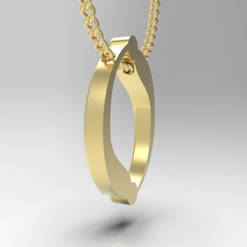 Alphabet Latin O 3D print model_30