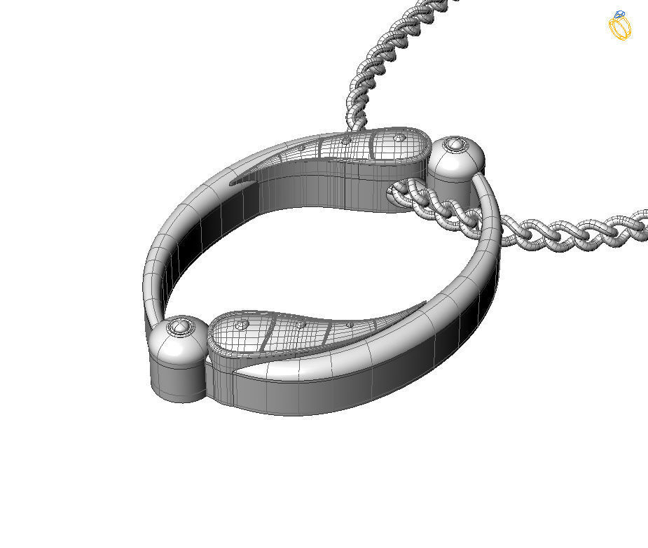 Alphabet Latin O 3D print model_2