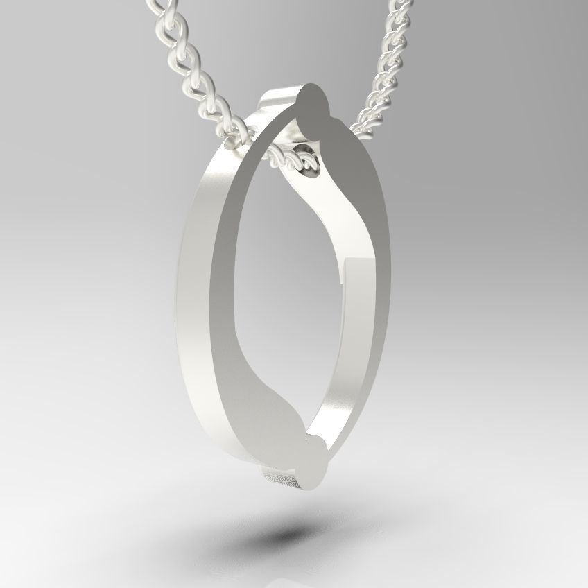 Alphabet Latin O 3D print model_5