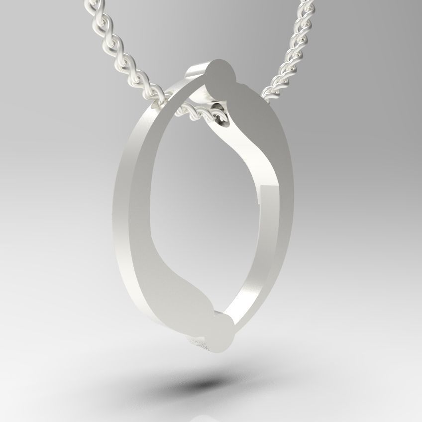 Alphabet Latin O 3D print model_7