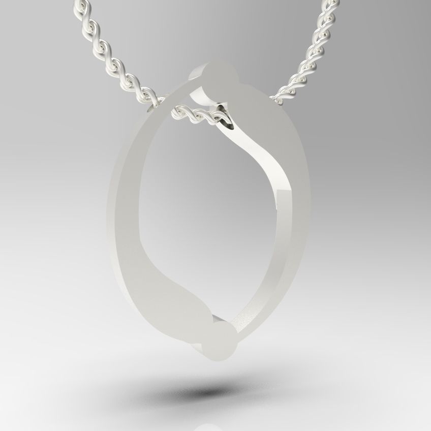 Alphabet Latin O 3D print model_9