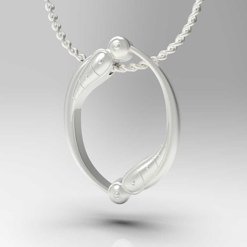 Alphabet Latin O 3D print model_15