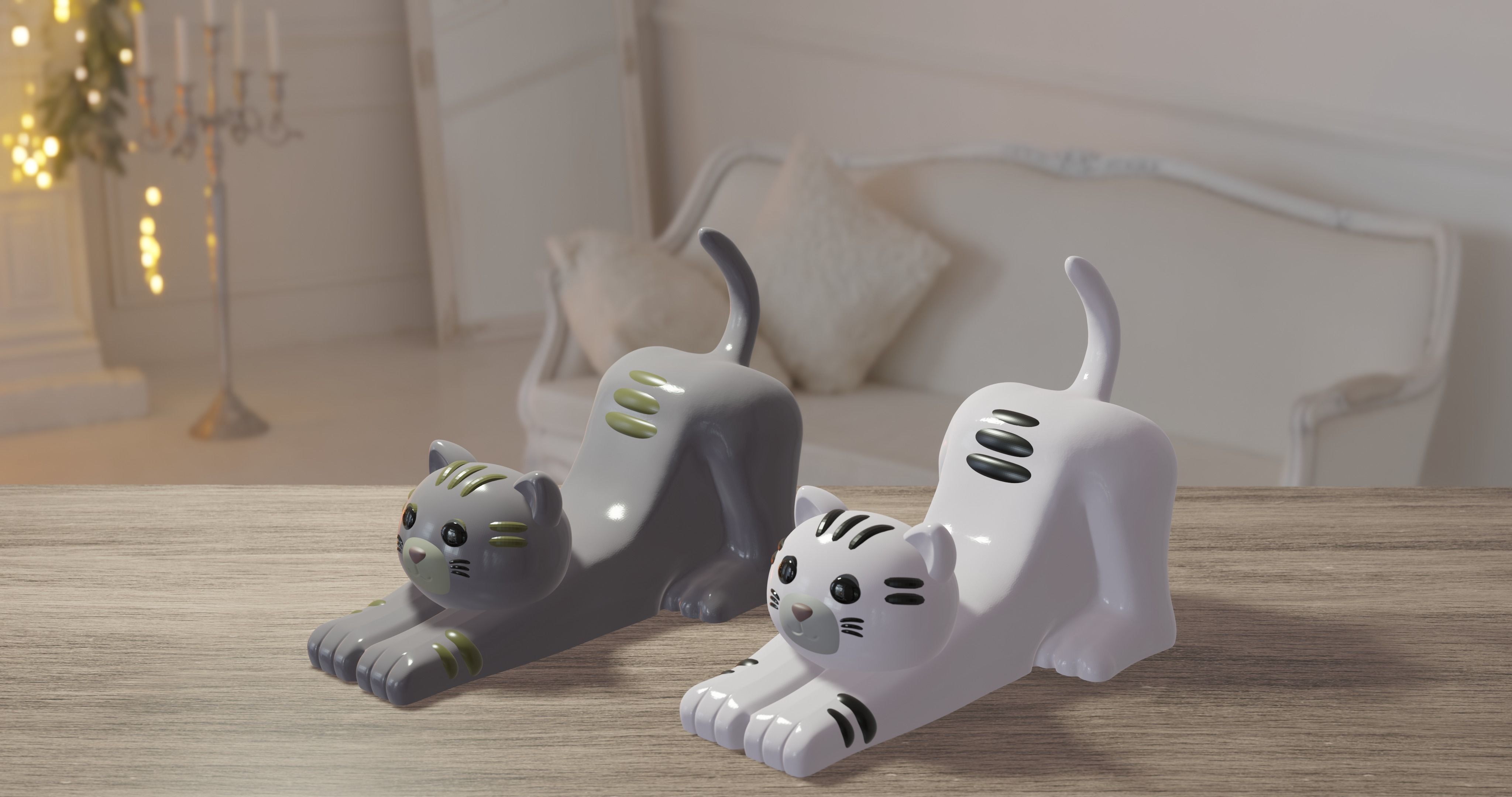 CELL PHONE HOLDER CAT 3D print model_1