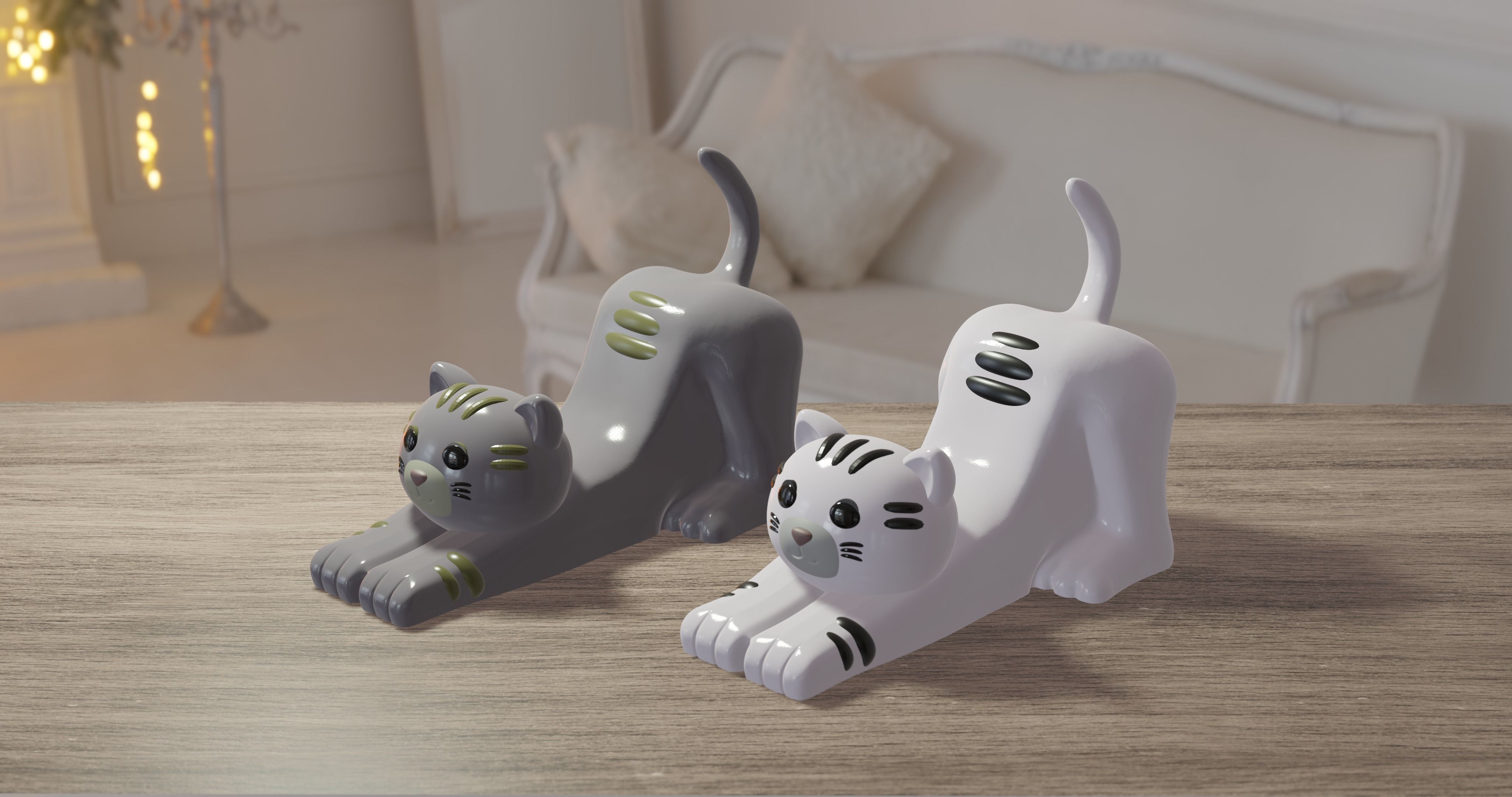 CELL PHONE HOLDER CAT 3D print model_5