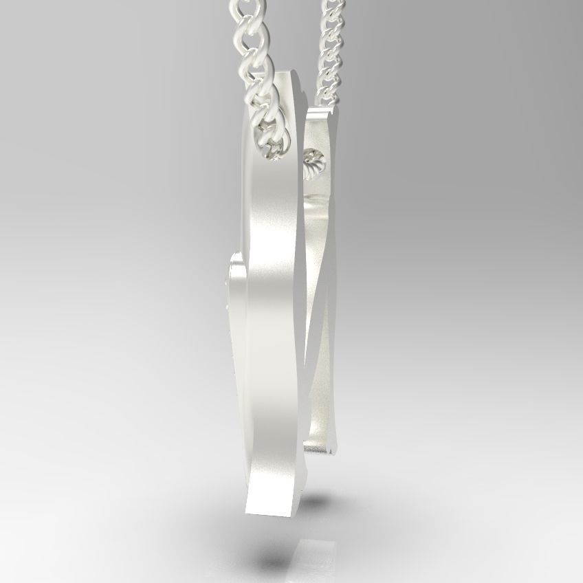 Alphabet Latin N 3D print model_29