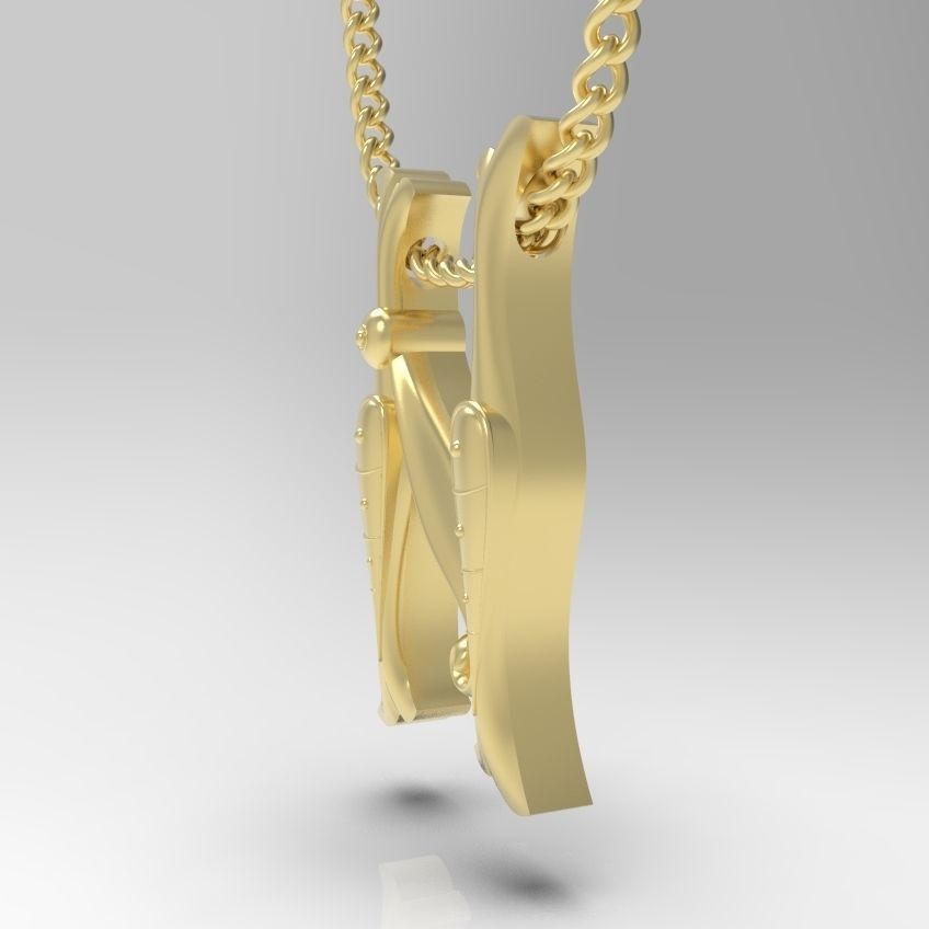 Alphabet Latin N 3D print model_22