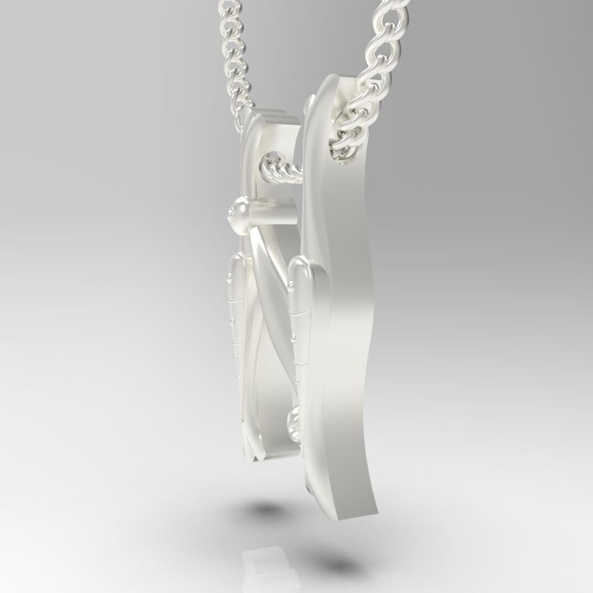 Alphabet Latin N 3D print model_23