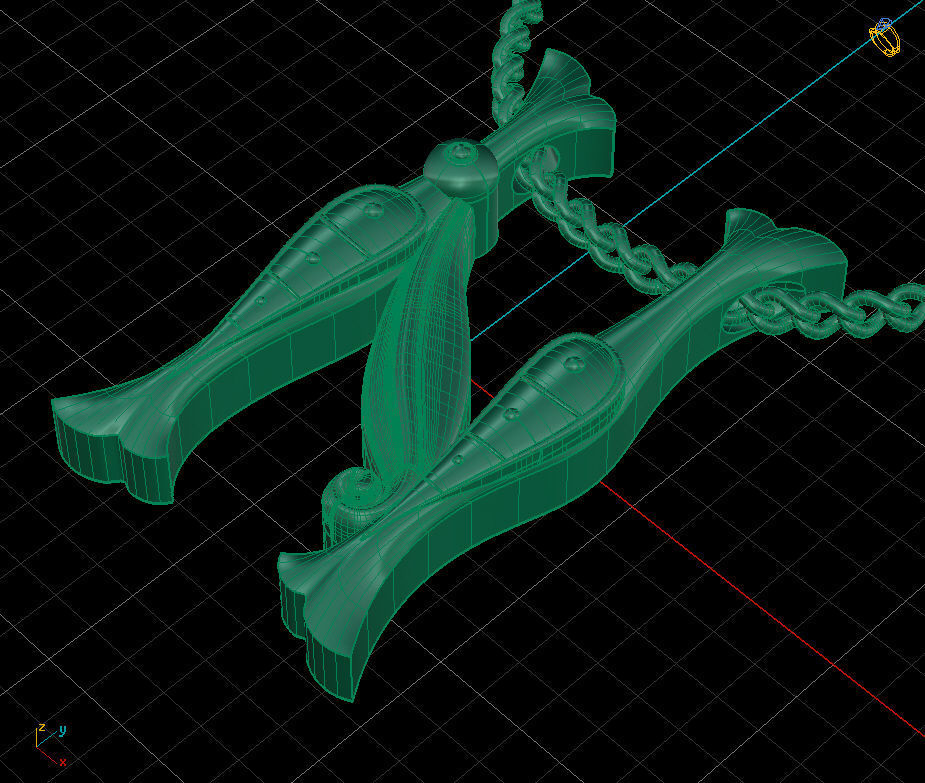 Alphabet Latin N 3D print model_2