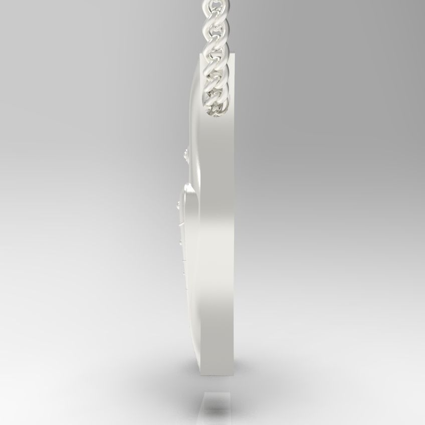 Alphabet Latin N 3D print model_27