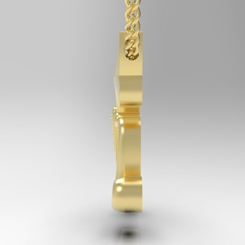 Alphabet Latin K 3D print model_14