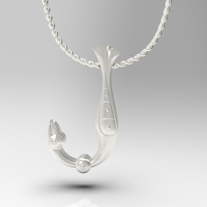 Alphabet Latin J 3D print model_17