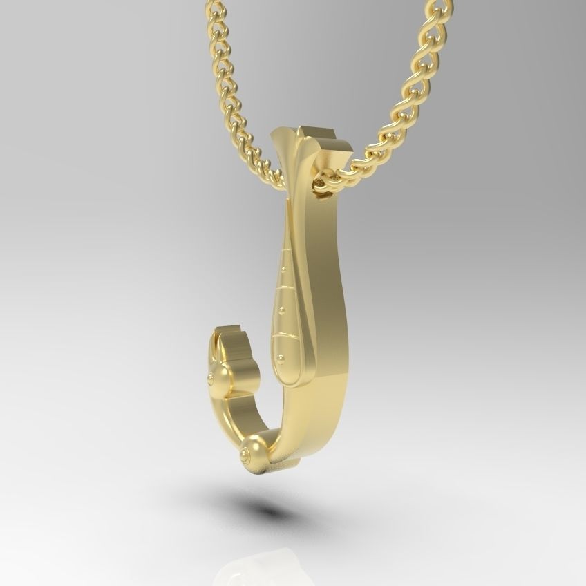 Alphabet Latin J 3D print model_11