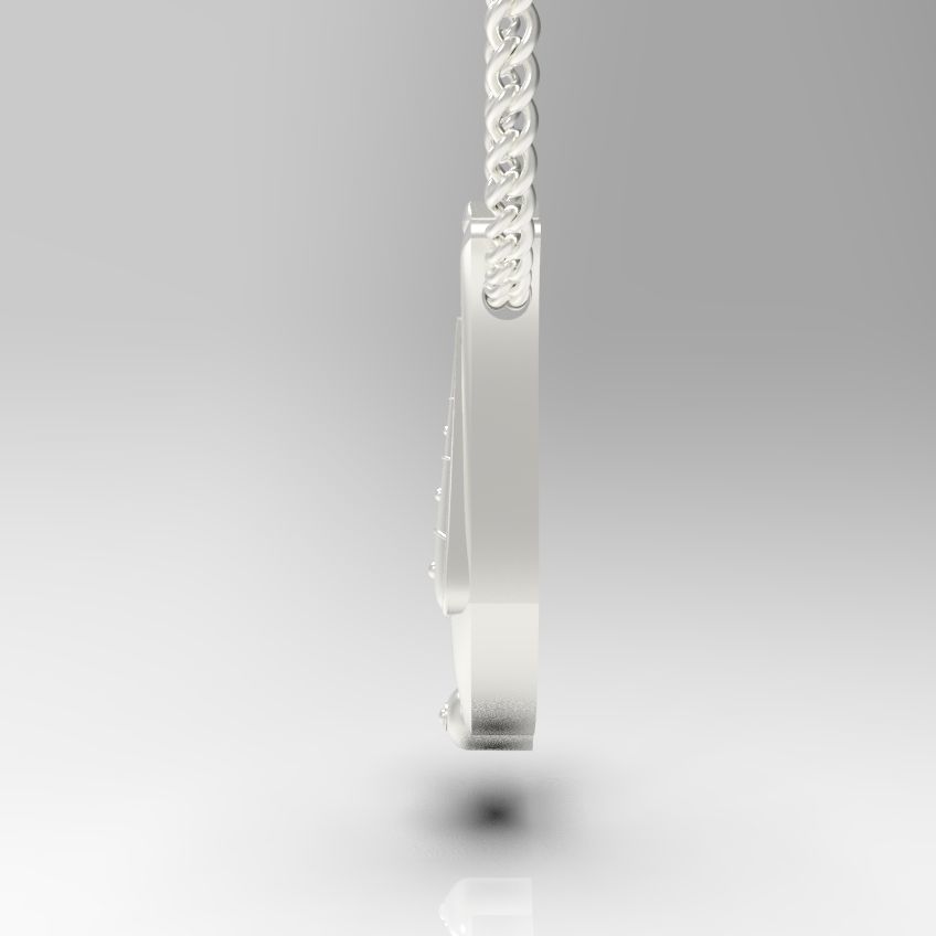 Alphabet Latin J 3D print model_29