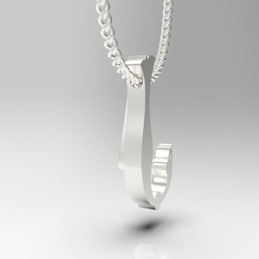 Alphabet Latin J 3D print model_31