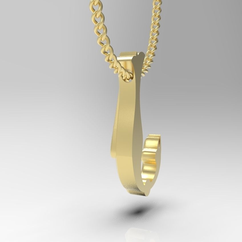 Alphabet Latin J 3D print model_16