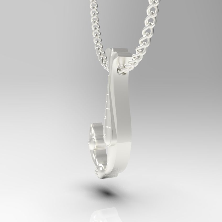 Alphabet Latin J 3D print model_27