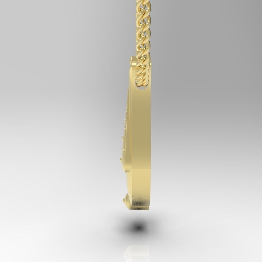 Alphabet Latin J 3D print model_14