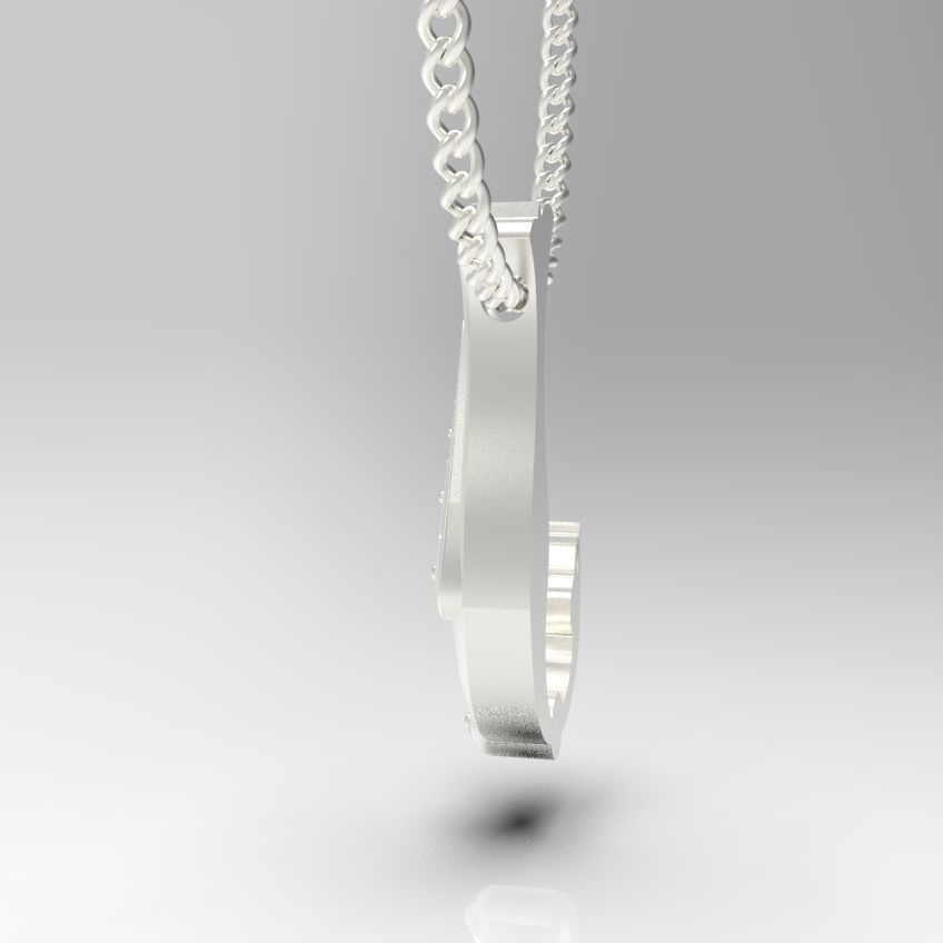 Alphabet Latin J 3D print model_30