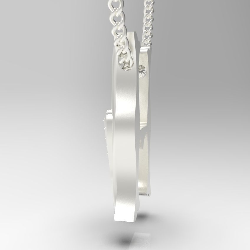 Alphabet Latin H 3D print model_30