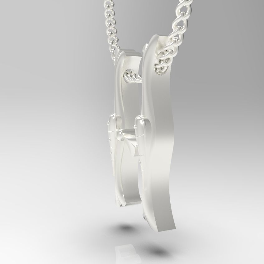 Alphabet Latin H 3D print model_27