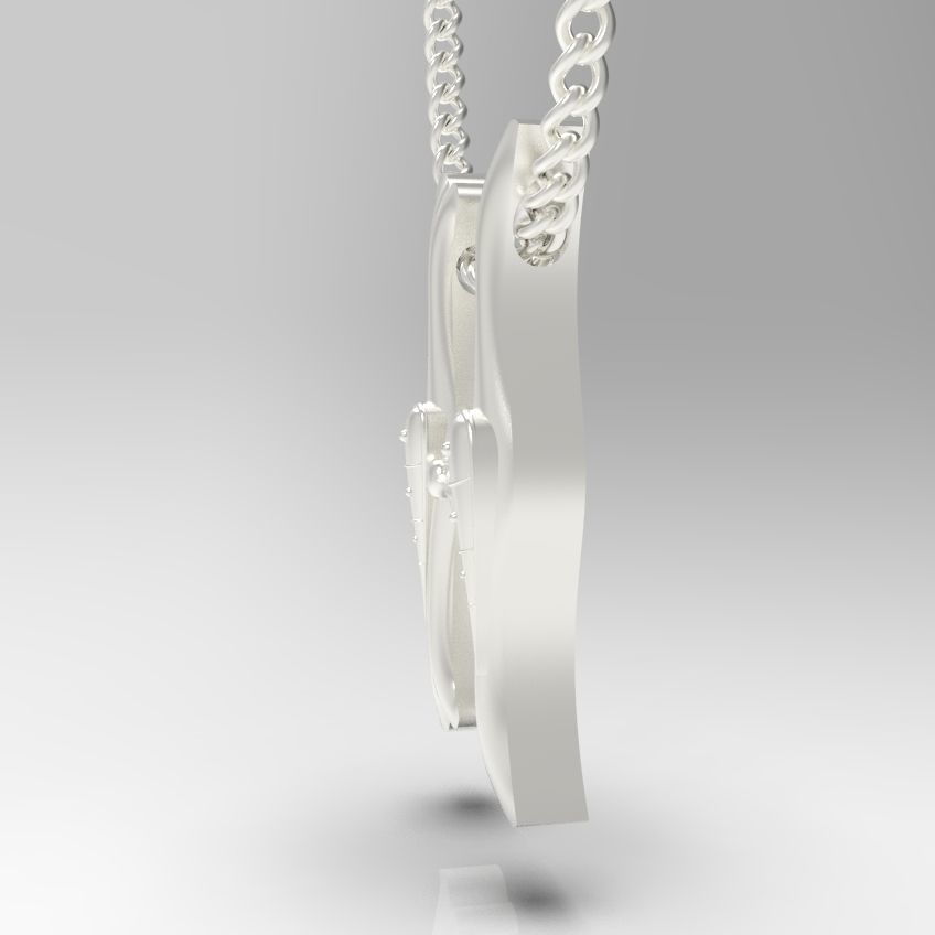 Alphabet Latin H 3D print model_28