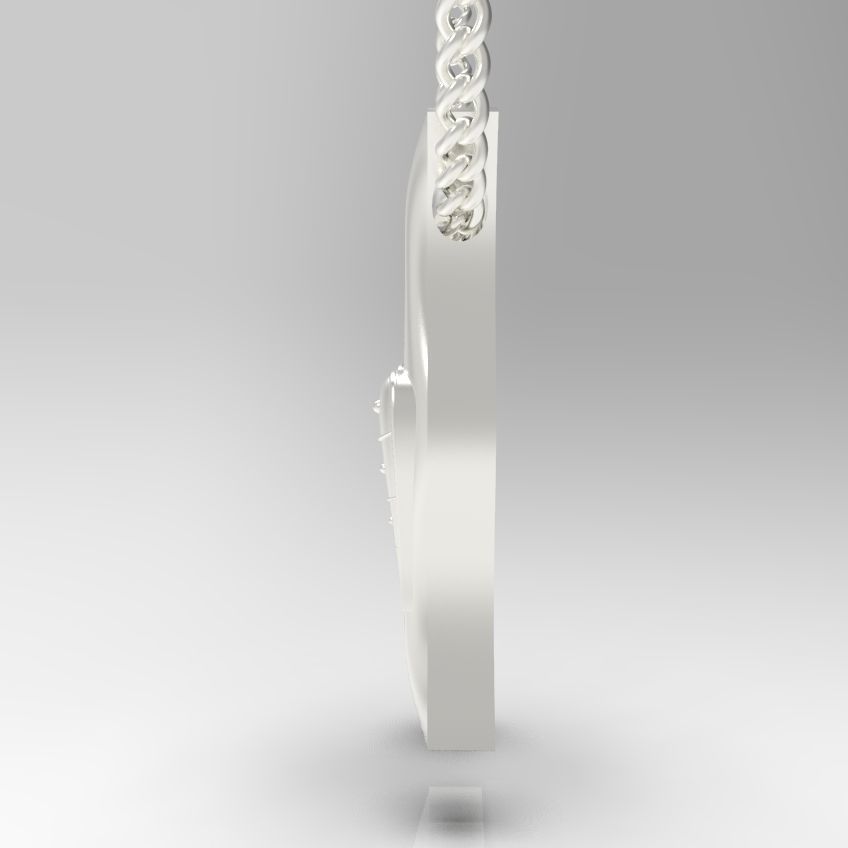 Alphabet Latin H 3D print model_29